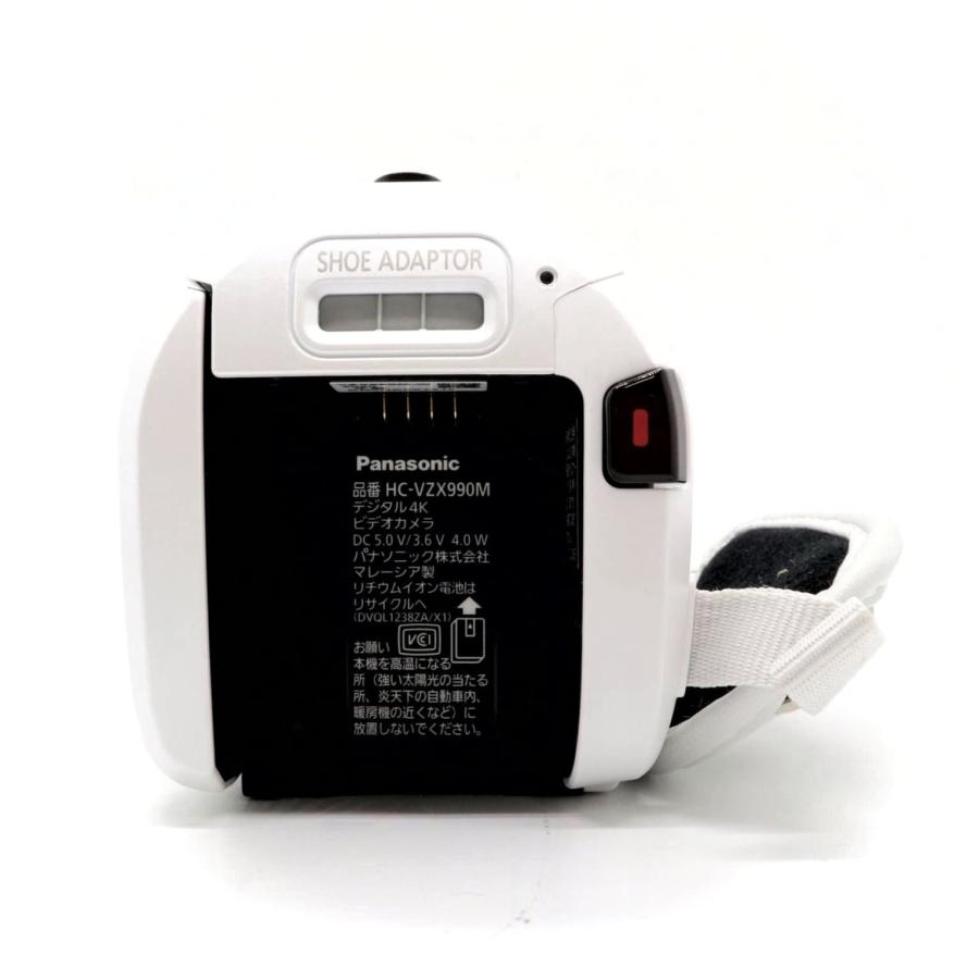 極上美品》 4K ビデオカメラ Panasonic HC-VZX990M-W ホワイト