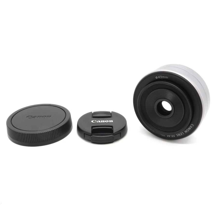 新品級》単焦点レンズ CANON EF-M 22mm F2 STM シルバー キヤノン