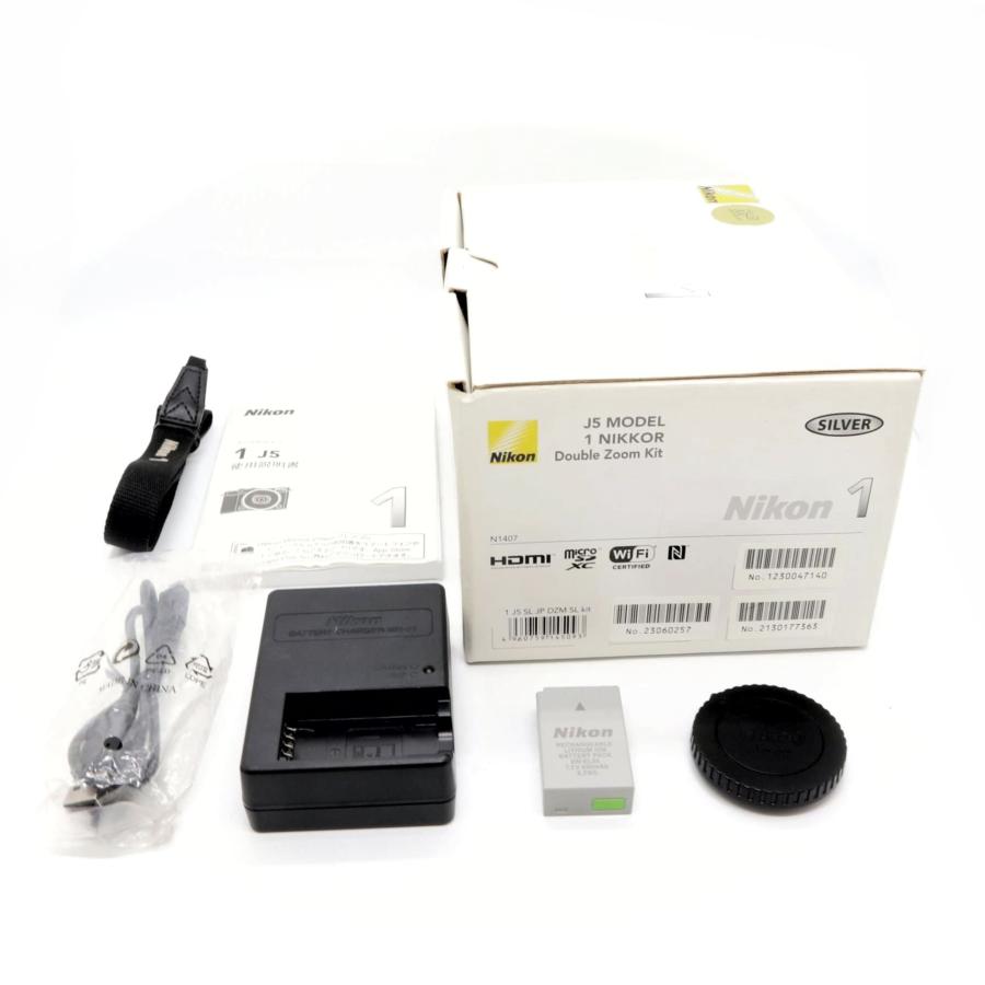 訳あり 新品級》 ミラーレス一眼カメラ Nikon 1 J5 ボディ シルバー