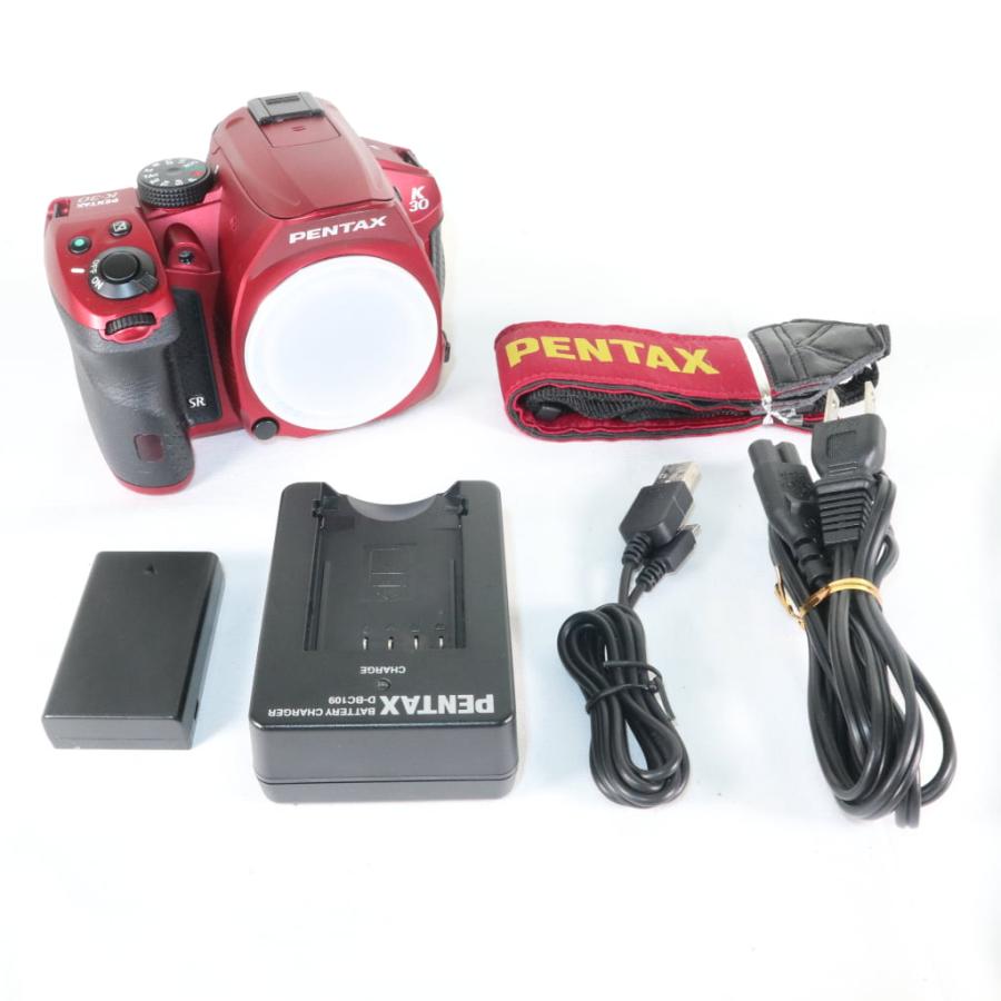 【美品】ペンタックス（PENTAX）　K-30 PENTAX K-30 シルキーレッド ペンタックス k652 : りんすまいる - 通販