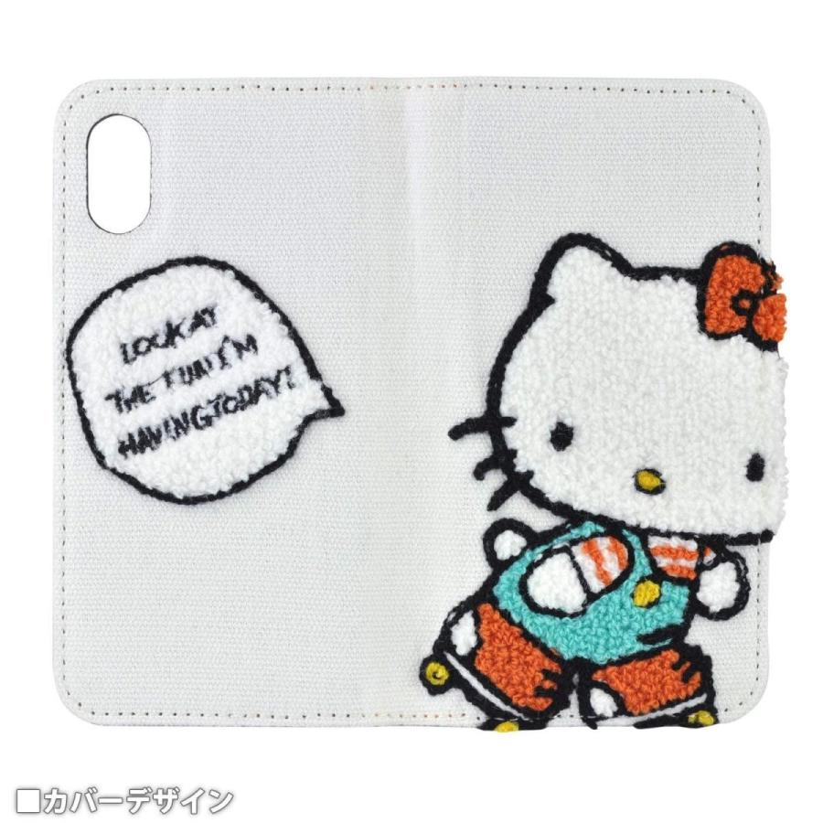 sanrio（サンリオ） ハローキティ iPhone XS / X 対応 刺繍フリップ