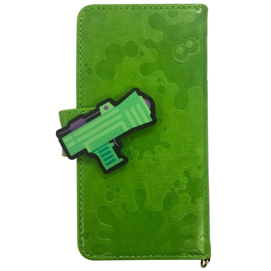 スプラトゥーン2 マルチ対応 手帳型 スマートフォンカバー Mサイズ Spla 02b グリーン スマホケース 雑貨の店 リンゾウ 通販 Yahoo ショッピング