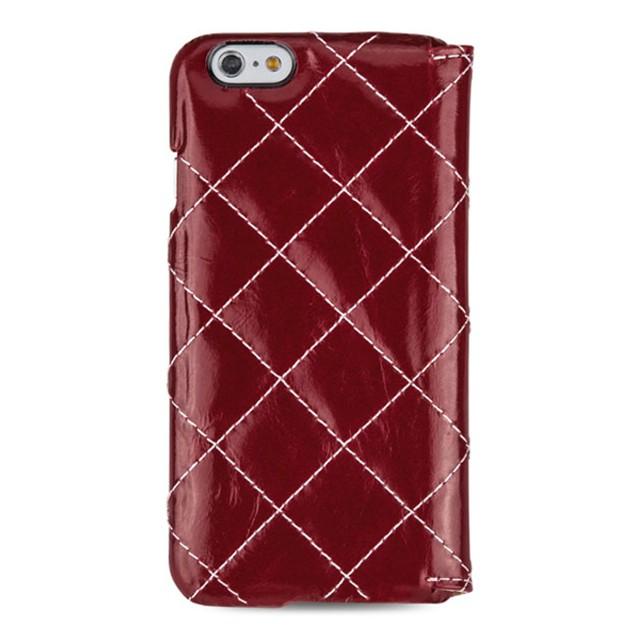 TETDED iPhone 6s / 6 対応 ブックレザーケース  牛本革 TET6-DJ03 / Stitch Vintage Red01｜rinzo｜02