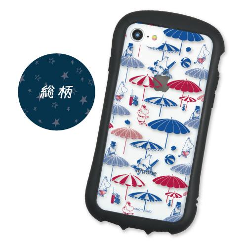 送料無料 ムーミン RIVIERA iPhoneSE(第3世代/第2世代)8/7/6s/6 対応ハイブリッドクリアケース MMN-160A / 総柄 | gourmandise | 01