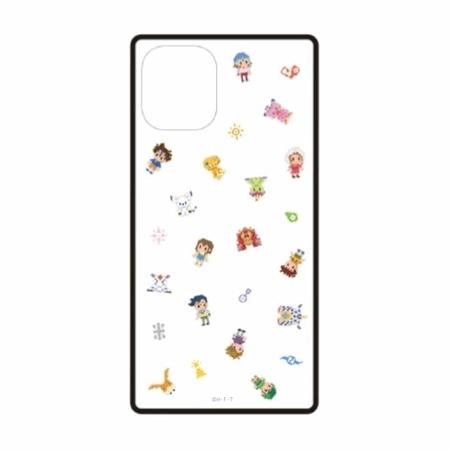 デジモンアドベンチャー Iphone12 Mini対応 スクエアガラスケース Dga 13a ドット絵 スマホケース 雑貨の店 リンゾウ 通販 Yahoo ショッピング