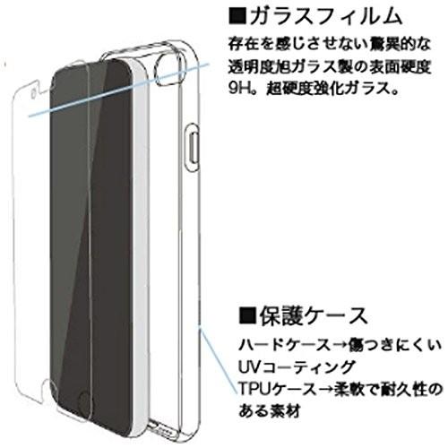 GLASS + CLEAR HARD iPhone 8 Plus / 7 対応 ガラスフィルム＋ハード