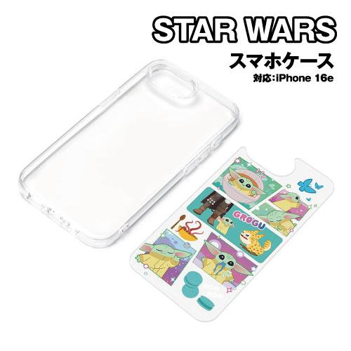 PGA STAR WARS iPhone17e/16e用 クリアハイブリッドケース PG