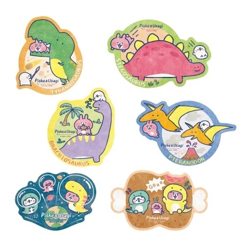 エンスカイ カナヘイの小動物 トラベルステッカー / ピスケとうさぎの