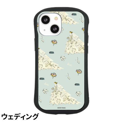 送料無料 Barbie iPhone13mini/12mini対応ハイブリッドガラスケース BAR-32 /みずたま/ウェディング/ | gourmandise | 02