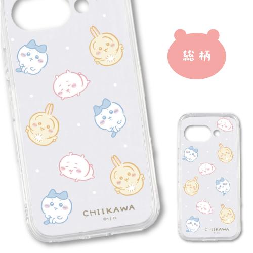 送料無料 ちいかわ Google Pixel 9a対応 クリアケース CK-79 / フェイス 総柄 ハイブリッド 耐衝撃 ちいかわ ハチワレ うさぎ | gourmandise | 02