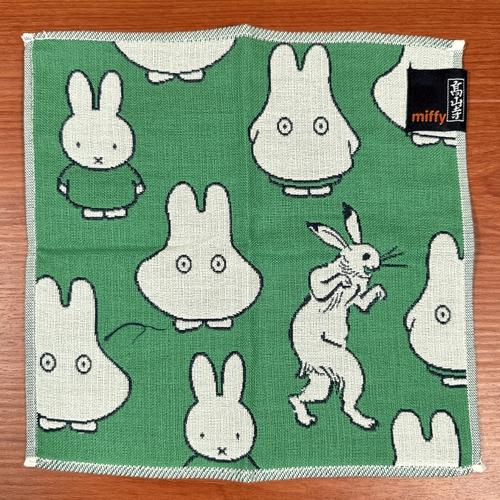 マリモクラフト miffy×鳥獣戯画 ガーゼミニタオル DBC-222-7 /花より