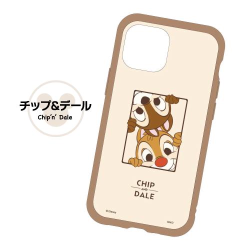 送料無料 ディズニー IIIIfit Clear iPhone13mini/12mini対応ハイブリッドケース DN-876 /ミッキー ミニー ドナルド チップ＆デール プーさん エイリアン | gourmandise | 04