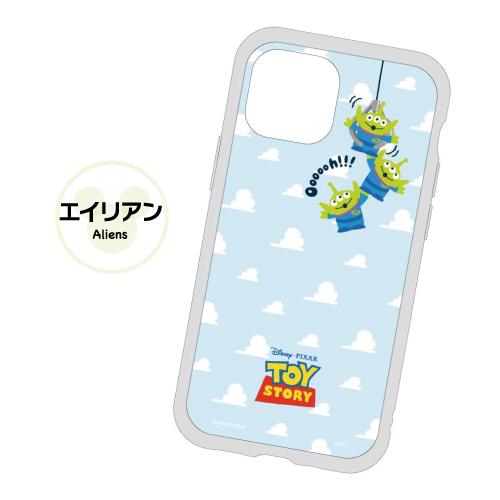 送料無料 ディズニー IIIIfit Clear iPhone13mini/12mini対応ハイブリッドケース DN-876 /ミッキー ミニー ドナルド チップ＆デール プーさん エイリアン | gourmandise | 06