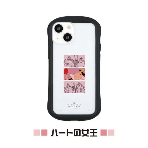 ディズニーキャラクター iPhone13mini/12mini対応ハイブリッドクリアケース DN-971 / ハートの女王 スカー アースラ ハデス マレフィセント | gourmandise | 01