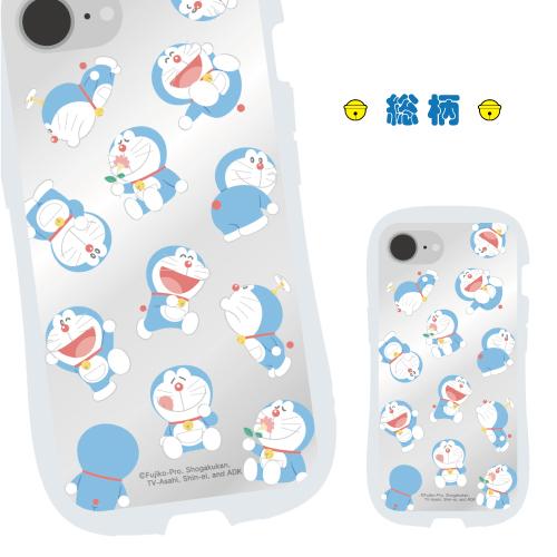 送料無料 ドラえもん iPhone16e対応 クリスタルクリアケース DR-150 / ドラえもん 総柄 | gourmandise | 02
