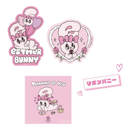 T'S FACTORY エスターバニー クリアステッカーセット EB-554680