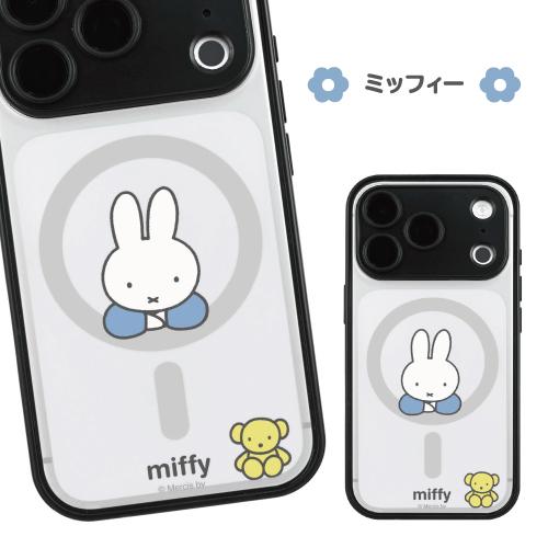 送料無料 ミッフィー iPhone18Pro iPhone17Pro 対応 IIIIfit プランプフレーム MagSafe対応 ケース MF-696 / ミッフィー 総柄 | gourmandise | 01