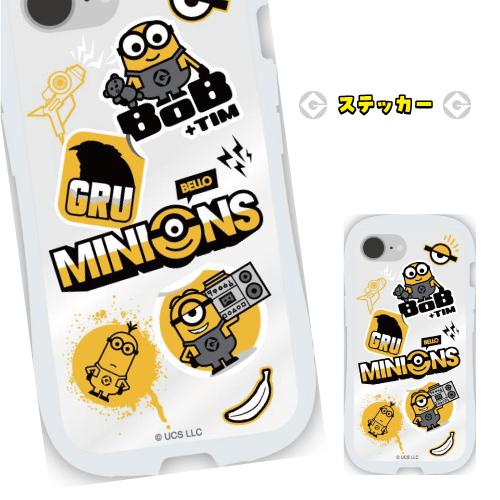 送料無料 『怪盗グルー/ミニオンズ』シリーズ iPhone17e/16e対応 クリスタルクリアケース MINI-514 / MINIONS ステッカー | gourmandise | 02