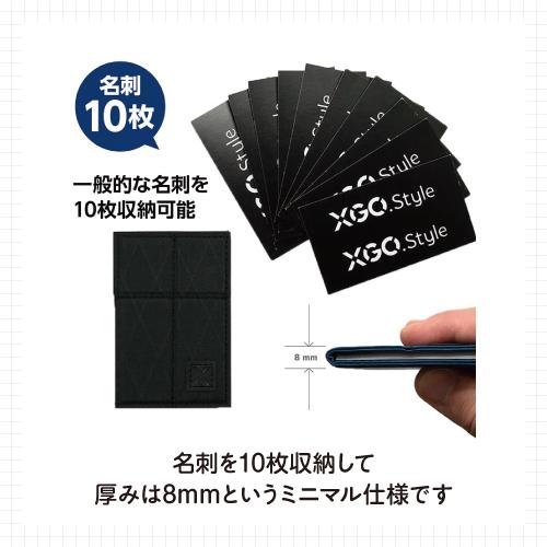 送料無料 XGO.style 名刺入れ MEISHI-CLIP MagSafe対応 マグネット式名刺クリップ スリム MX02-PT01 / ブラック ネイビー | apeiros | 05