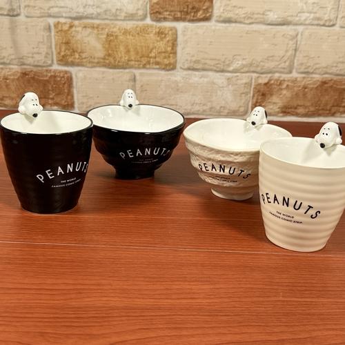マリモクラフト ピーナッツ/スヌーピー フィギュア付き茶碗 SPTX-005-6