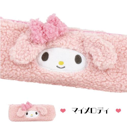 サンリオ モコモコペンポーチ SR-554388 / ハローキティ マイメロディ クロミ シナモロール ポチャッコ ハンギョドン | T'S FACTORY | 02