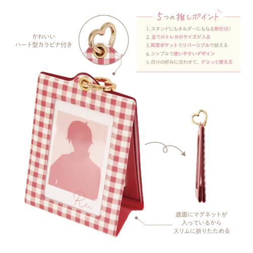 Wフォトスタンドホルダー TF-554173 /レッド ピンク オレンジ イエロー グリーン ブルー パープル ブラック リバーシブル 推し活 | T'S FACTORY | 09