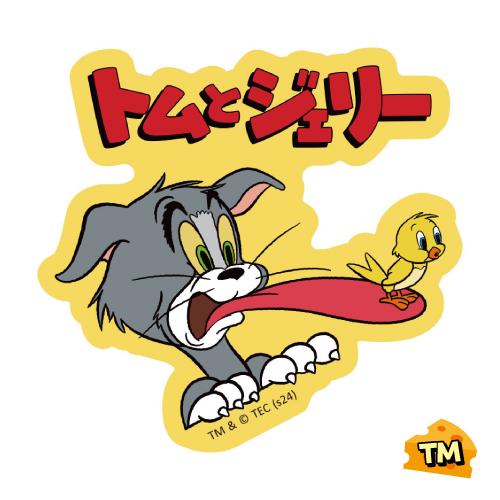 T'S FACTORY トムとジェリー ミニクリアステッカー ファニーレトロ TJ