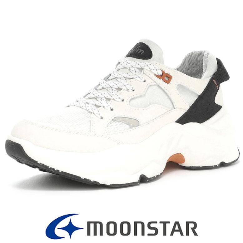 送料無料 ムーンスター b/m メンズ/レディース 厚底 スニーカー B/M01 チャグ ホワイト moonstar 2E 抗菌防臭 衝撃吸収 ユニセックス インヒール シューズ 靴 歩きやすい 疲れにくい 美脚 春 母の日 父の日 b/m moonstar ムーンスター スニーカー 厚底 B/M 01 チャグ ビーエム