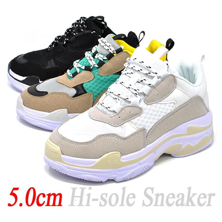 レディース 厚底スニーカー 100 S ハイソール ダッドスニーカー レースアップ ダットシューズ Crd100s Rio Footwear 通販 Yahoo ショッピング