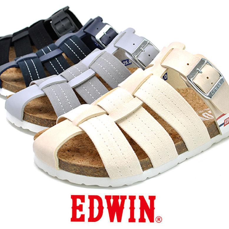 エドウィン フットベッド サンダル メンズ 9105 Edwin 男性用 カジュアル コンフォート ビルケン ホワイト 白 Edwin9105 Rio Footwear 通販 Yahoo ショッピング