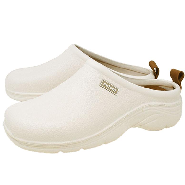 サボサンダル メンズ クロッグサンダル EVAサンダル オフホワイト 白