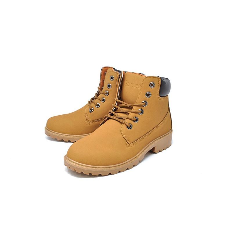 レディース アウトドア ブーツ ショート イエローブーツ ワークブーツ
