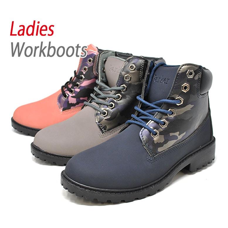 レディース アウトドア ブーツ ショート ブーツ ワークブーツ 9560b レースアップ トレッキングシューズ 6ホール ダンス Hm9560b Rio Footwear 通販 Yahoo ショッピング