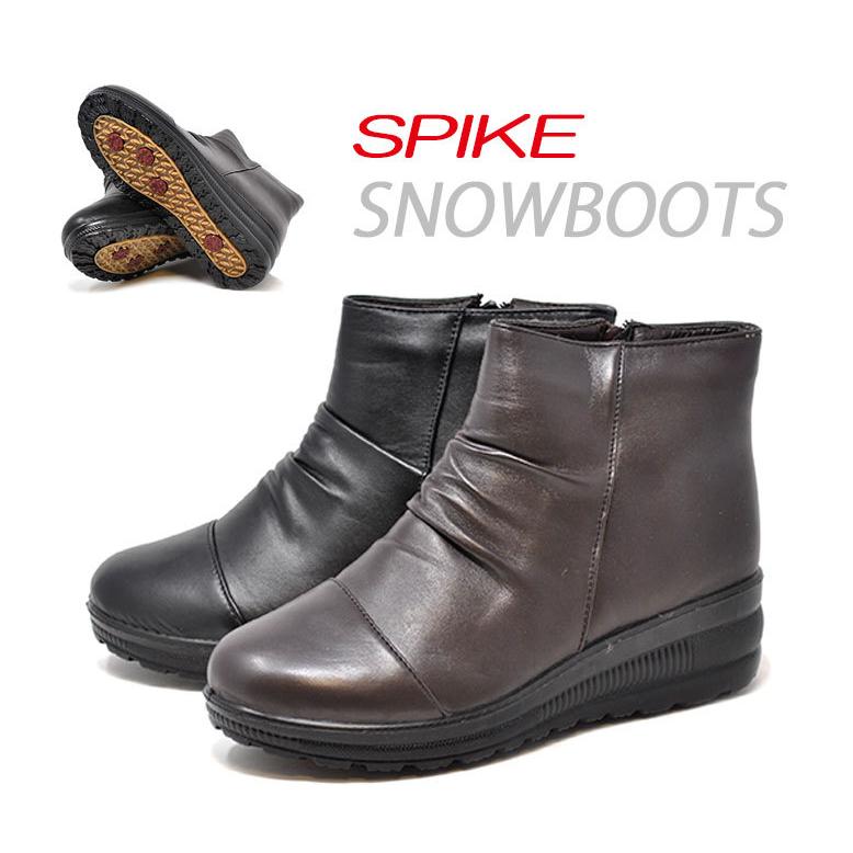 スノーブーツ レディース スパイク 雪 ボア 6466 ファスナー ショート 防滑 防寒 カジュアル ブーツ 北海道 冬靴 Loppio6466sp Rio Footwear 通販 Yahoo ショッピング