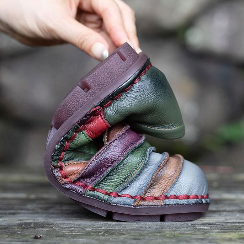 レディース 本革 スリッポン シューズ マザーズタッチ 8220 ブラック