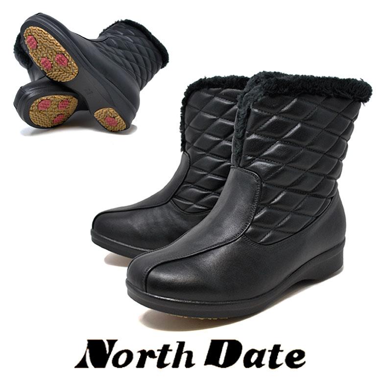 NORTH DATE（ノースデイト） 防水 スノーブーツ レディース スパイク
