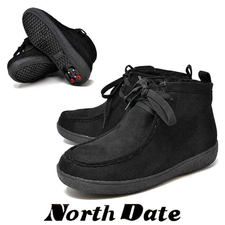 防寒 ボア レディース ワラビー 61145 ブラック スパイク ノースデイト