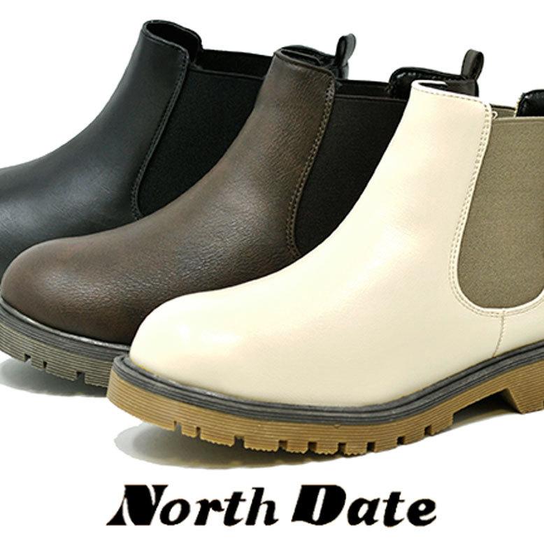 防寒 カジュアル スノーブーツ レディース スパイク サイドゴアブーツ