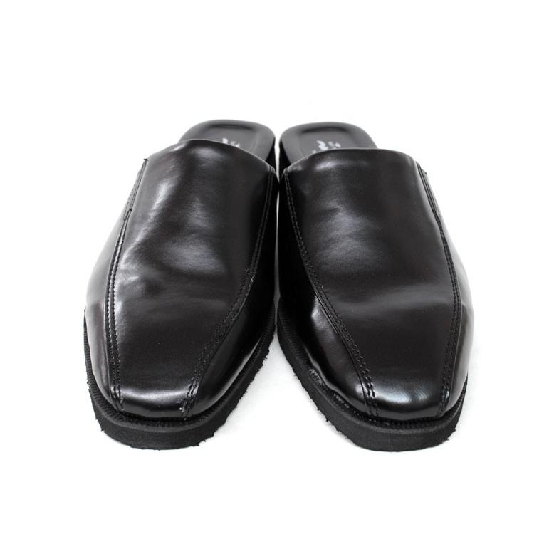 メンズ ビジネスサンダル 9314 ビジネススリッパ 革靴サンダル オフィスサンダル かかとなし 黒 ドリアン Dorian 男性 紳士 Oz9314bk Rio Footwear 通販 Yahoo ショッピング