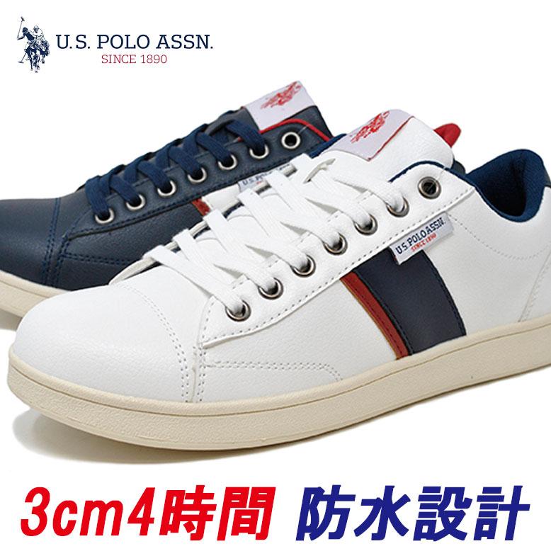防水 スニーカー メンズ U.S. POLO ASSN. 00668 雨 防滑 レイン