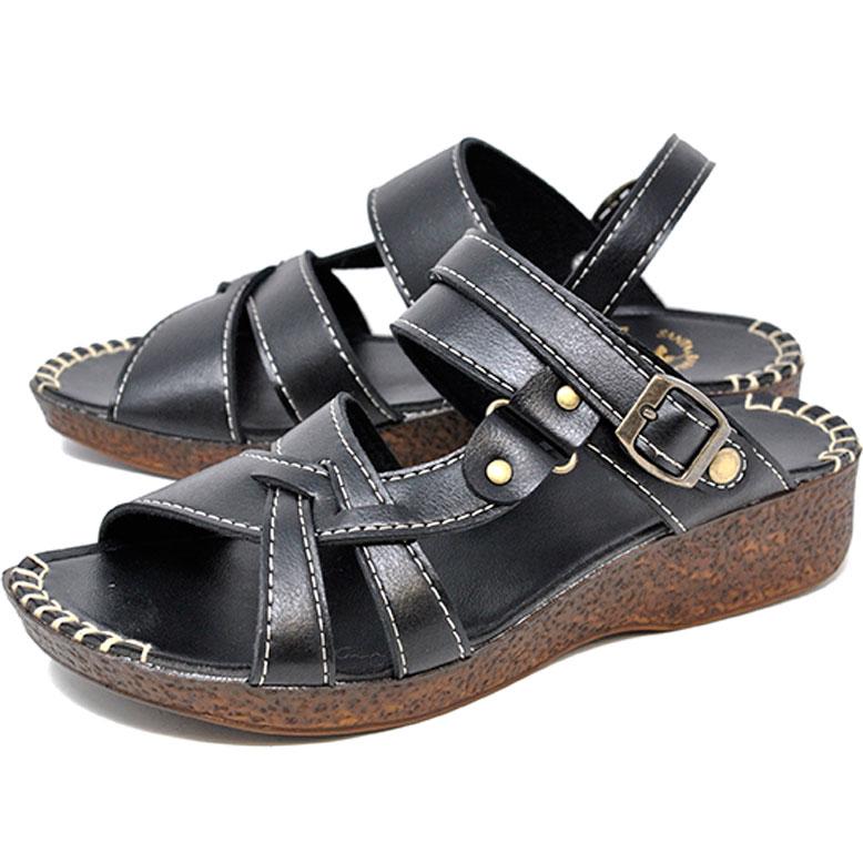 レディース バックベルト バックバンド サンダル 2WAY Santa Barbara