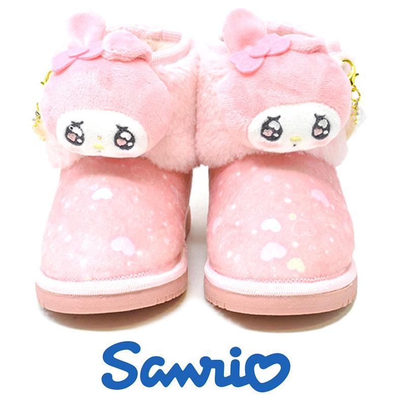 マイメロディ キッズ 防寒 スノーブーツ 子供用 女の子 81245 ピンク