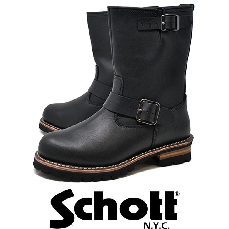 Schott N.Y.C（ショット） メンズ Schott エンジニアブーツ S23001 010