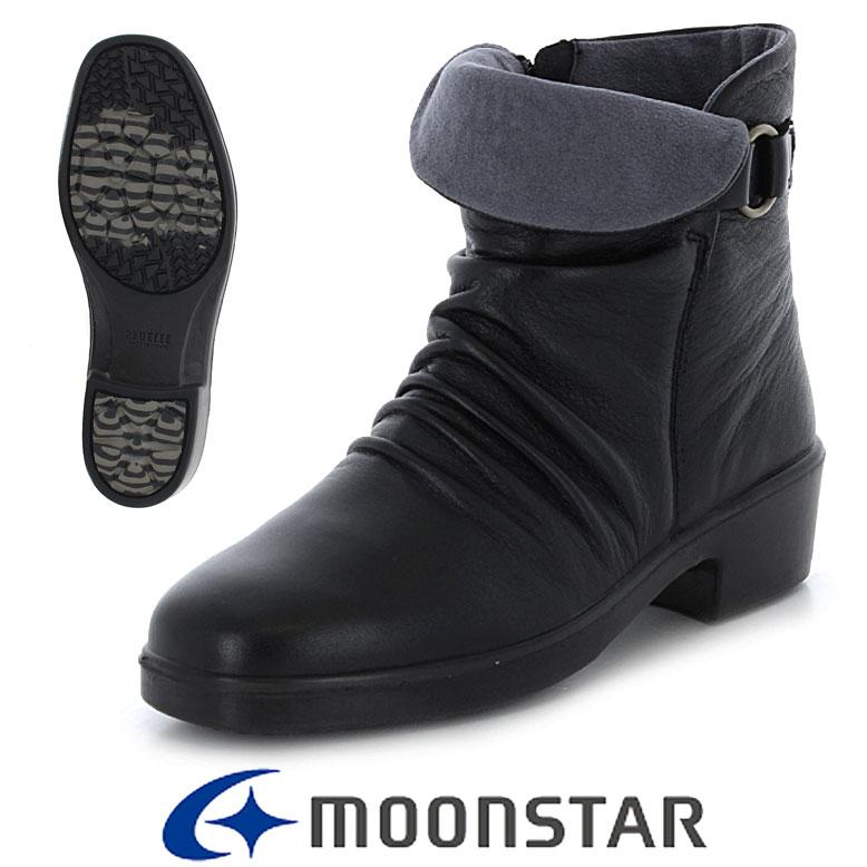 ムーンスター スポルス スノーブーツ 7563 NSR ブラック 4E 防水 防滑