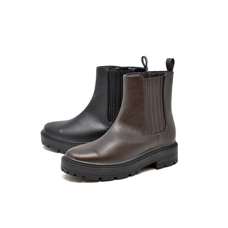 エレベーターシューズ ワークブーツ 厚底 サイドゴア ブーツ 4512