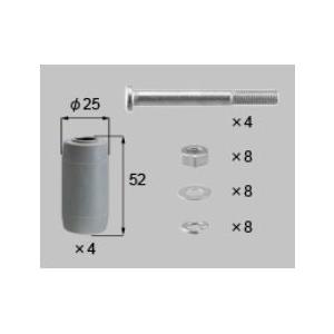 LIXIL A8NLC31 新日軽エクステリア部品 車庫用門 引戸 ガイドローラー関連部品：ガイドローラー (2 連引き用 )　シルバー | LIXIL