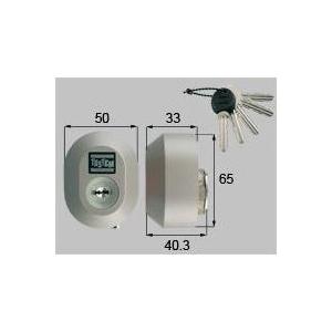 LIXIL：DDZZ1010：トステム　玄関用交換用シリンダープッシュプル　シャイングレー　上 | LIXIL