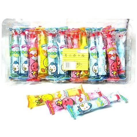 ミニボトルラムネ 40個入り 知育菓子 手の平サイズ 粉ラムネ