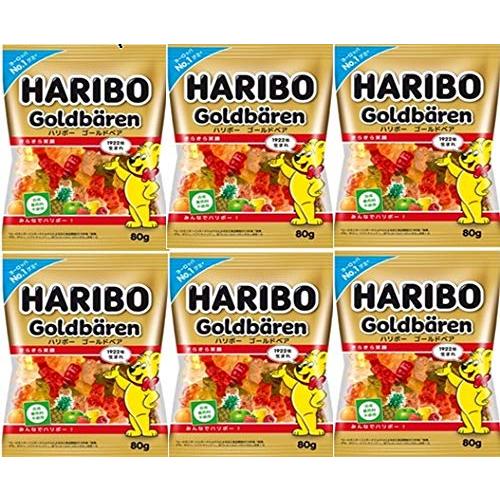 HARIBO ハリボー グミ ゴールドベア80g×6 (2020発売) サプライズ
