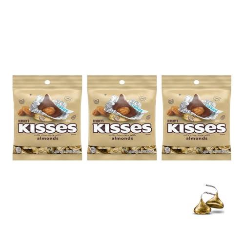 Hershey’s ハーシー キスチョコレート キスアーモンド クッキークリーム ミニチュアーズ (B.キスアーモンド, 3袋) CLP